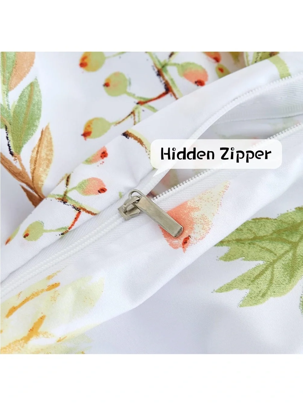 NEW JSD Yellow Floral Printed 3-piece Duvet Cover Set. Botanical. King